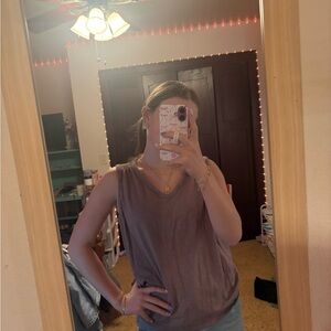 Stylish Taupe Tank Top